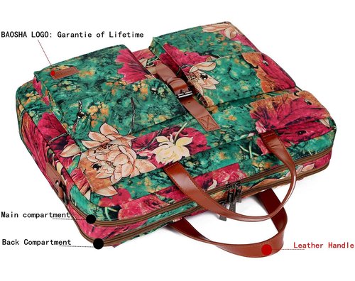 Baosha Multicoloured 17inch Laptop Computer Bag Messenger Bag Briefcase for Women BC-07 (BS)