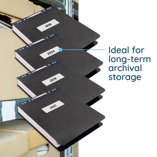 25 Blue Summit Supplies Report Covers with Sliding Bar Fastener - Black Pressboard Report Covers, Letter Size, Durable 2'' Capacity Business Report Covers