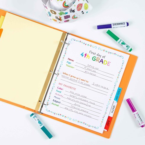 Avery Binder Dividers - 5-Tab Insertable Multicolor Big Tabs for Binders, 48 Sets of Dividers (11109)