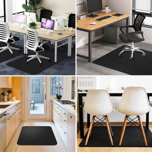 Chair Mat for Carpet, Tough and 1/5" Thick Office Chair Mat, 35" x 45" Anti-Slip Chair Mats for Carpeted or Hard Floors