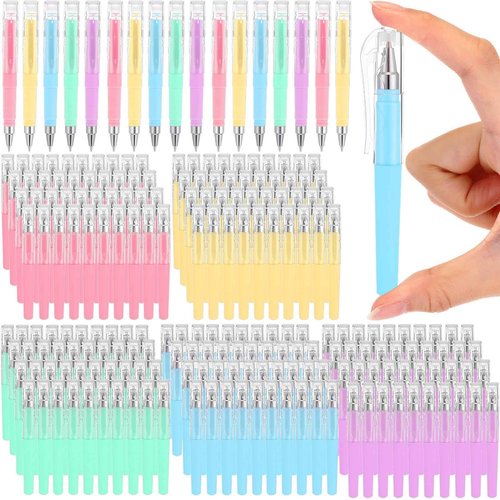 Sayglossy 200 Pack Pocket Mini Pen Bulk 0.5mm Gel Pen Fine Point 4.16 Inch Pocket-sized, Quick-dry Smooth Writing for Journaling, Notebooks, Planner, Office Supplies(Macaron Color)