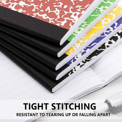 feela 90 Pack Mini Composition Notebook Bulk, Cute Pocket Composition Note Pad, Small Journal Notebooks for Students College School Supplies, 4.5" X 3.25", Narrow Ruled, 5 Marble Covers
