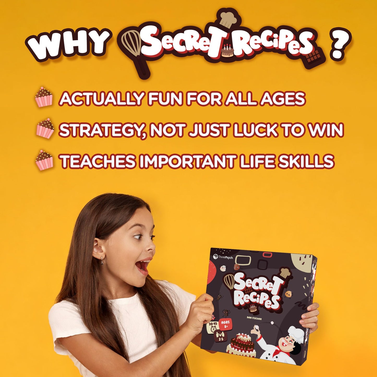 Secret Recipes - Go Fish-Style Strategy Card Game - for Kids, Teens, and Adults - Ages 8+, 2-5 Players