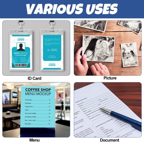 100 Pack Thermal Laminating Pouches 10 Mil Clear Laminating Sheets Plastic Laminating Paper Hot Glossy Laminator Pouches Office Laminating Supplies for Letter Photo Card ID Badge, 9 x 11.5 Inches