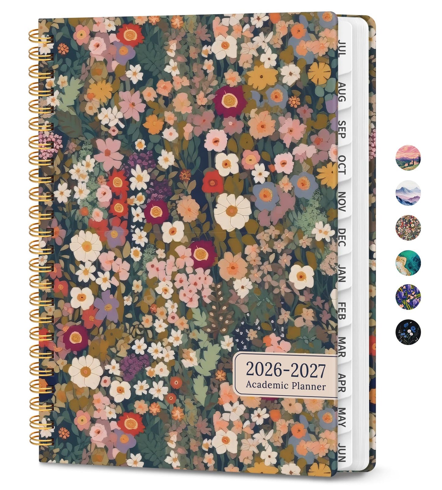 2027 Planner - Weekly and Monthly Planner, January 2027 to December 2027, Spiral Bound 2027 Calendar Planner Book, Inner Pocket, Perfect for Office Home School Supplies - A4 (8.5" x 11"), Garden