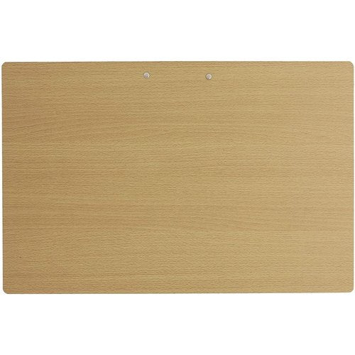 Juvale Classroom Must-Haves Clipboards - 6-Pack Extra-Large 19.5 x 12.5 in Light Brown Wood - Low-Profile Metal Clip & Retractable Hook - Drawing & Sketching Board for Classroom & Office Supplies