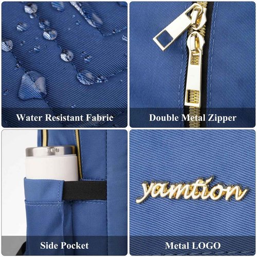 YAMTION Backpack Women,15.6 Inch Laptop Backpack for Women USB Backpack for Business Work Office College,Dark Blue