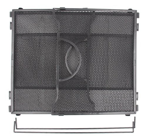 EasyPAG Letter Size Portable Filing Bin Black Mesh Metal File Crate Box with Hanging File Folder Frame