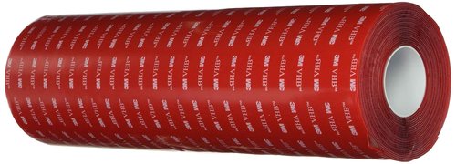 3M VHB Heavy Duty Mounting Tape 4910, Clear, 12" width x 1yd length (1 Roll)