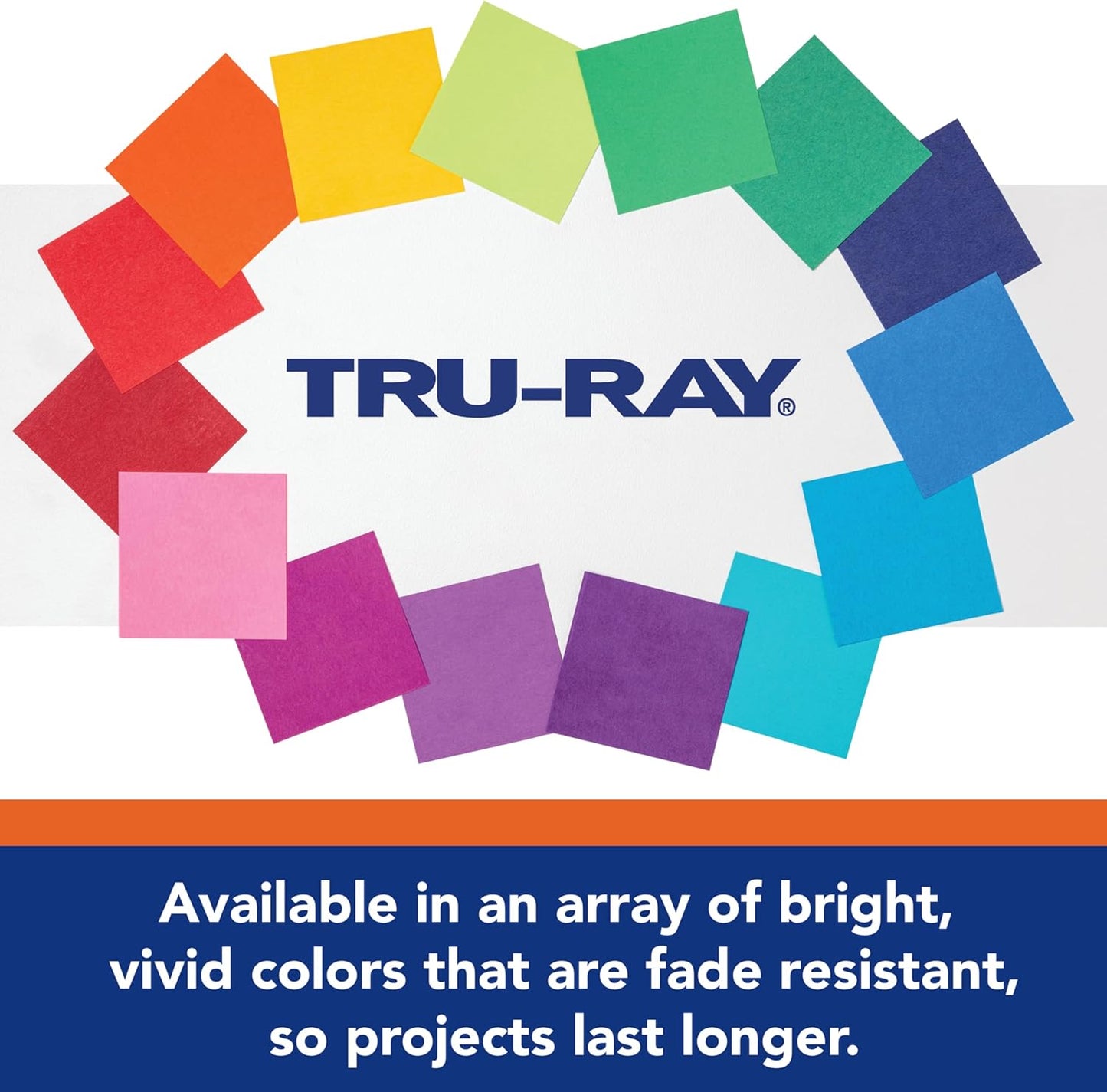 Tru-Ray Construction Paper - 10 Vibrant Colors | 9" x 12" | 50 Sheets for Creative Projects