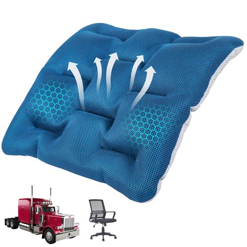 DUXCIYHTA Larger Size Seat Cushion for Office Chairs & Car Seat，Tailbone Pain Relief Long Sitting Office Workers,and Car Drivers，Breathable Seat Pad Washable Without Removing Cover，Navy Blue