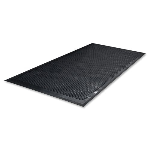 Genuine Joe Clean Step Scraper Floor Black Mat, 60" L x 36" W