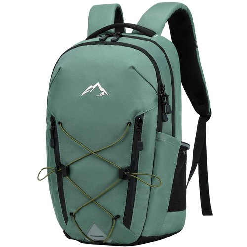 AO ALI VICTORY Women's Laptop Backpack 15.6 inch,Travel Backpack for Men,College Bookbag, Lightweight Outdoor Sport Hiking Back Pack, Everyday Daypack, Green