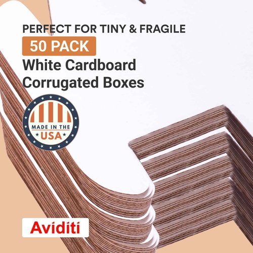 AVIDITI Mailer Boxes Small 11"L x 8"W x 2"H, 50-Pack | Corrugated Cardboard Box for Packing, Shipping and Storage 1182