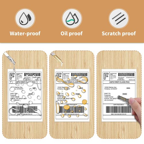 MBLABEL 4"x6" Direct Thermal Labels, Fan-Fold Thermal Labels Shipping Label Paper Compatible with Rollo, MUNBYN, iDRPT, Polono, Zebra, Permanent Adhesive (4000 Labels)