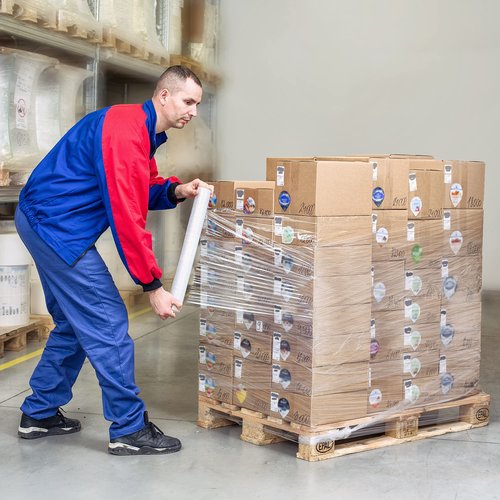 NEXCOVER 18 Inch Stretch Wrap - 1200 Feet | 60 Gauge, 2 Roll Clear Plastic Self-adhering Stretch Wrap Film for Pallet Wrap, Thick and Durable Packing Moving Supplies Heavy Duty Shrink Film.