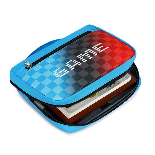 Octsky Boys Bible Cover, Carrying Book Case Church Bag Bible Protective with Handle and Zippered Pocket, Game Blue