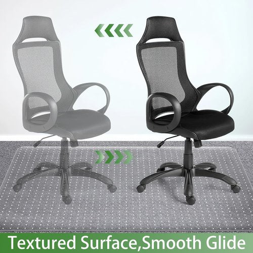Office Chair Mat for Carpet with Studs, Desk Chair Mat for Carpeted Floor,Floor Mat for Carpet Office Chair,Plastic Carpet Chair Mat Floor Protector (Clear, 30"x48"x0.08" Rectangle)