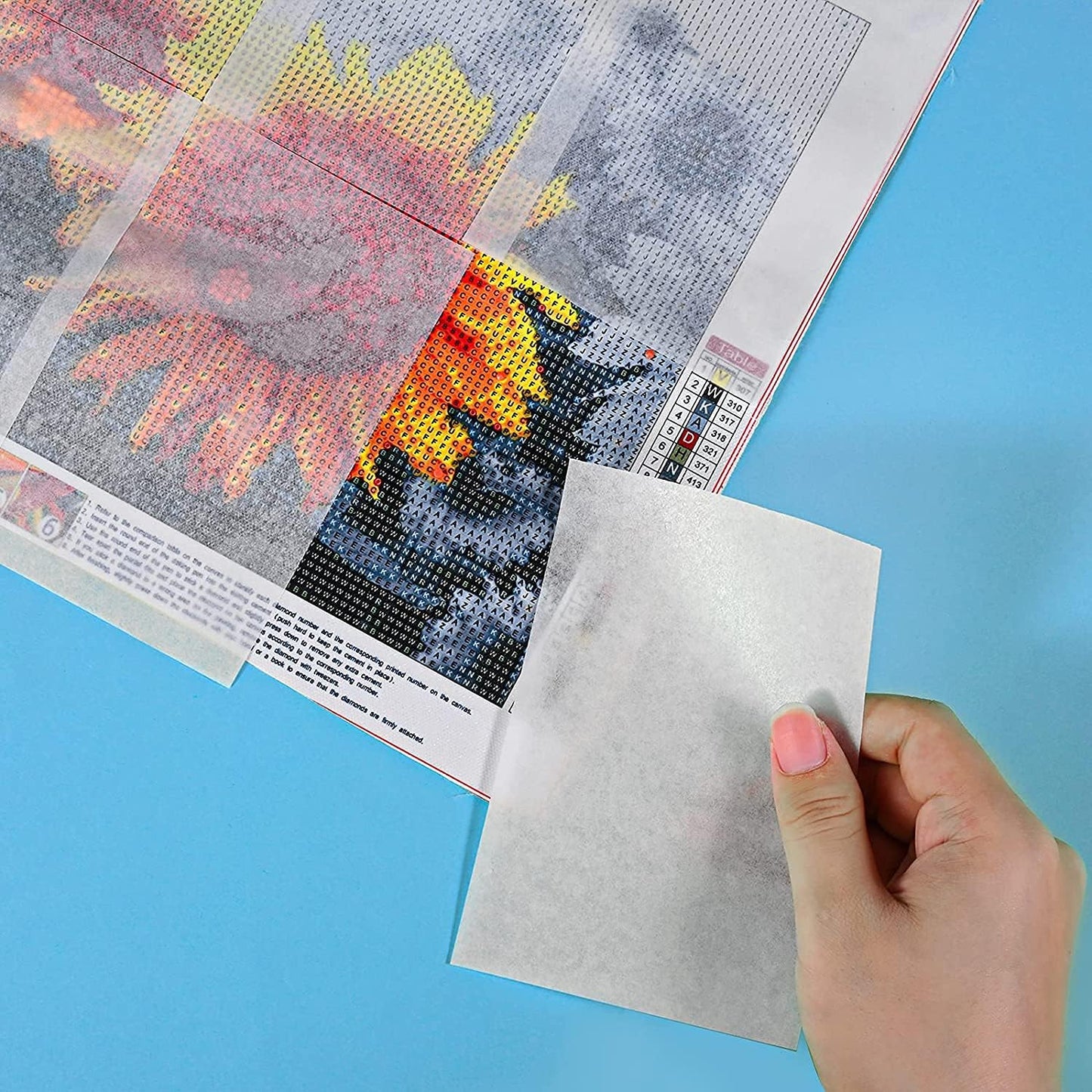 Skiennix Diamond Painting Release Paper - 300 Pieces Double-Sided Non-Stick Covers | 15x15 cm & 15x10 cm