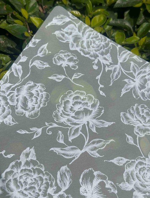 Skiennix 100 Pack Envelope Liners - Elegant White Floral Vellum for 5x7 Wedding Invitations | A7 Euro Flap