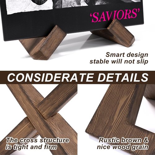 Recximi Vinyl Record Stand - Premium Wood Display for Easy Assembly | 2 Pack Now Playing Holder