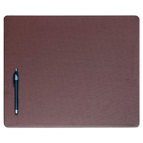 Dacasso Chocolate Brown Leatherette Conference Table Pad, 17 by 14-Inch