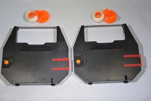 FJA Products Compatible Typewriter Ribbon & Correction Spools for Sears SR 1000 The Electronic II Typewriter. The Package Includes 2 Black Typewriter Cassettes and 2 Lift Off Correction Tape Spools