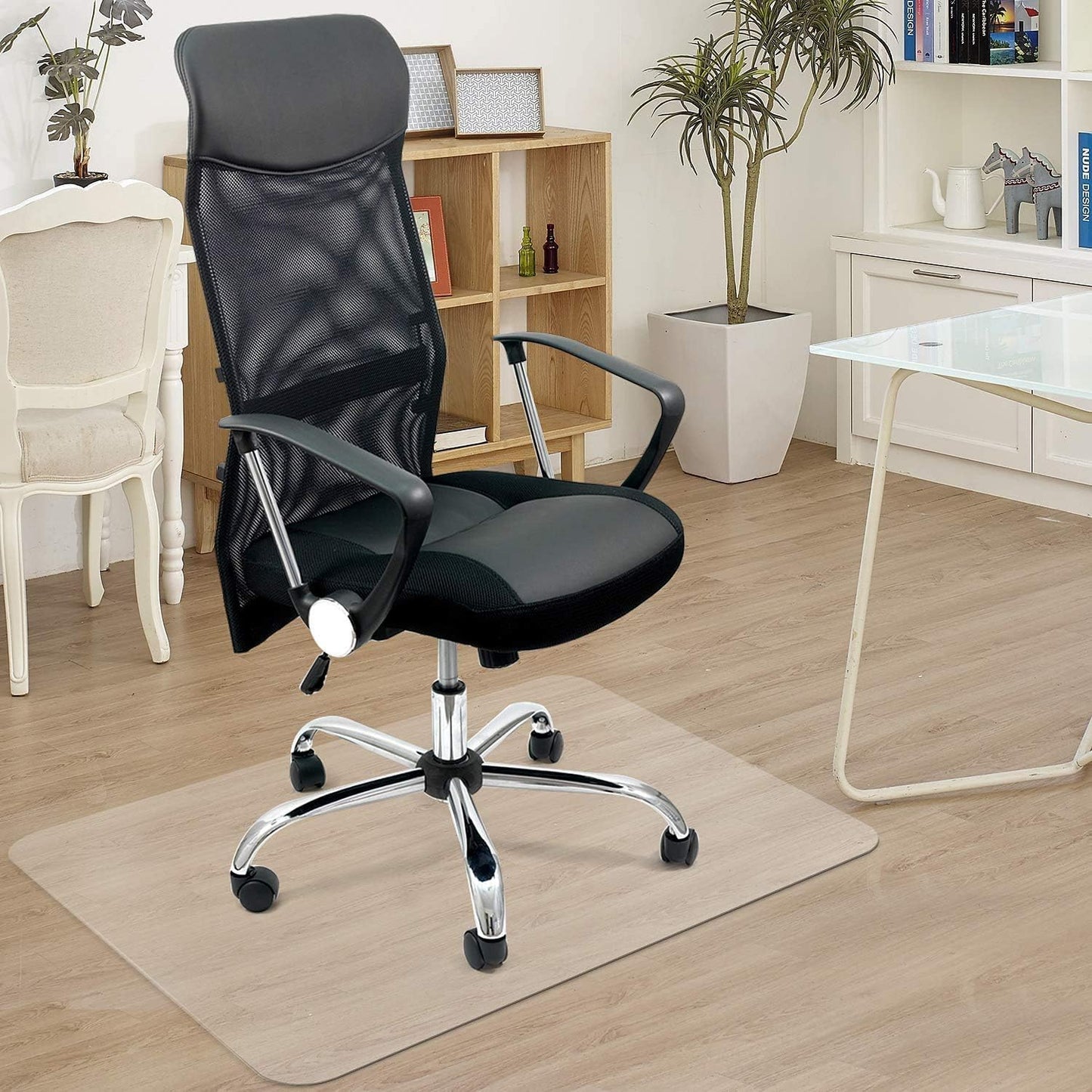 Azadx Office Chair Mat - Clear Plastic Protector for Hardwood Floors | 36" x 48" Easy Glide Design