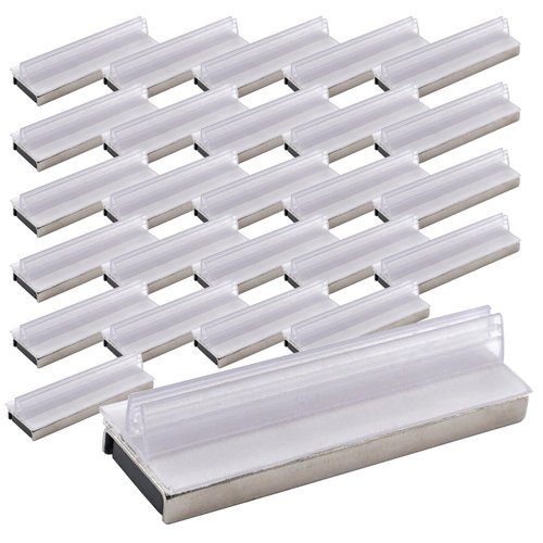 Master Magnetics Magnetic Sign Holder Pack - Magnetic Sign Holders for Door Frames, Metal Shelves, Whiteboards - Powerful Magnet - Retail EZ Grip Holder - 3" L x 1" W x 0.75" H - 25-Pack