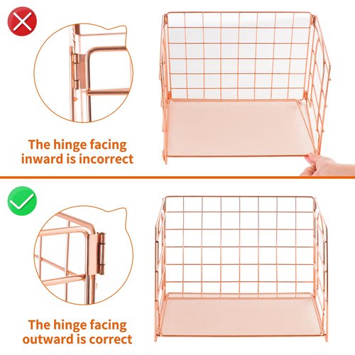 Lavatino 4-Tier Desk Paper Letter Tray Organizer for Desk Accessories & Workspace Organizers with Drawer and 2 Pen Holder for Home, School, Office Supplies Storage (Rose Gold)