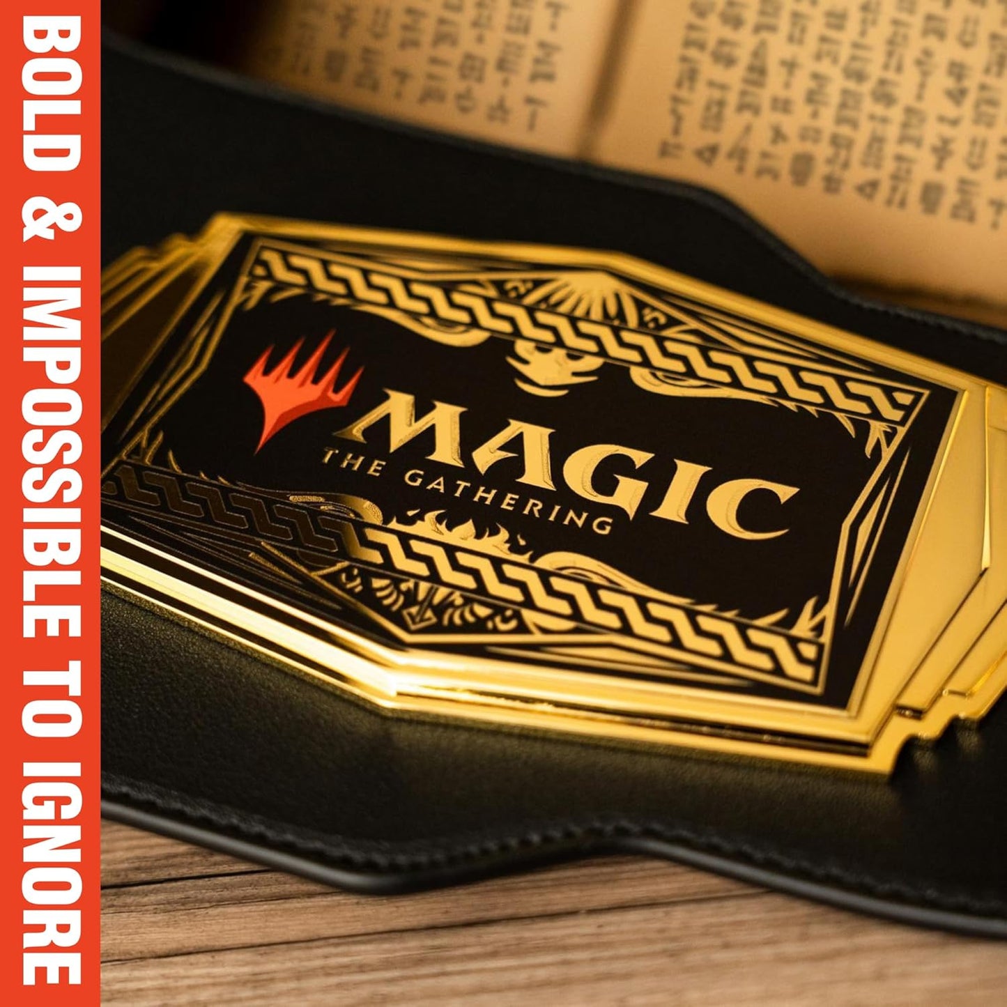 TrophySmack Championship Belt - Officially Licensed MTG Tournament Trophy | 6lb with 5 Metal Plates