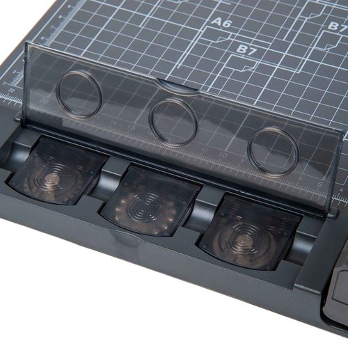 Jielisi 3-Way 12.6 Inch (A4 size) Rotary Trimmer Cutter Perforate & Scallop