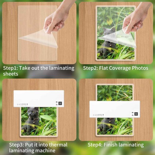 Laminating Sheets - 3Mil 500 Pack Thermal Laminating Pouches, 9"x11.5" Clear Laminate Sheets for Schedules, Menus, Certificates, Art Drawings, Round Corner