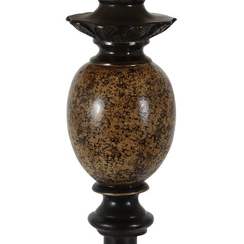 Decor Therapy Mae Bronze and Marble Floor Lamp, Bronze