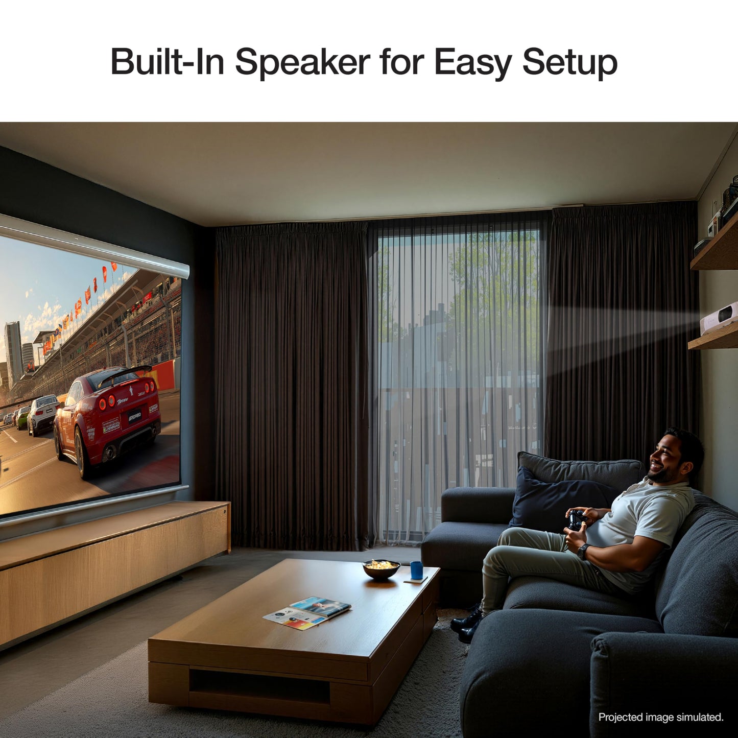 Epson Home Cinema 980 3-Chip 3LCD 1080p Projector, 4,000 Lumens Color and White Brightness, Streaming/Gaming/Home Theater, Built-In Speaker, Auto Picture Skew, 16000:1 Contrast, 2 HDMI Ports (Renewed)