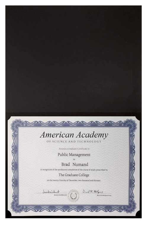 Better Office Products 25 Pack Black Certificate Holders, Diploma Holders, Document Covers with Gold Foil Border, for Letter Size Paper, 25 Count, Black