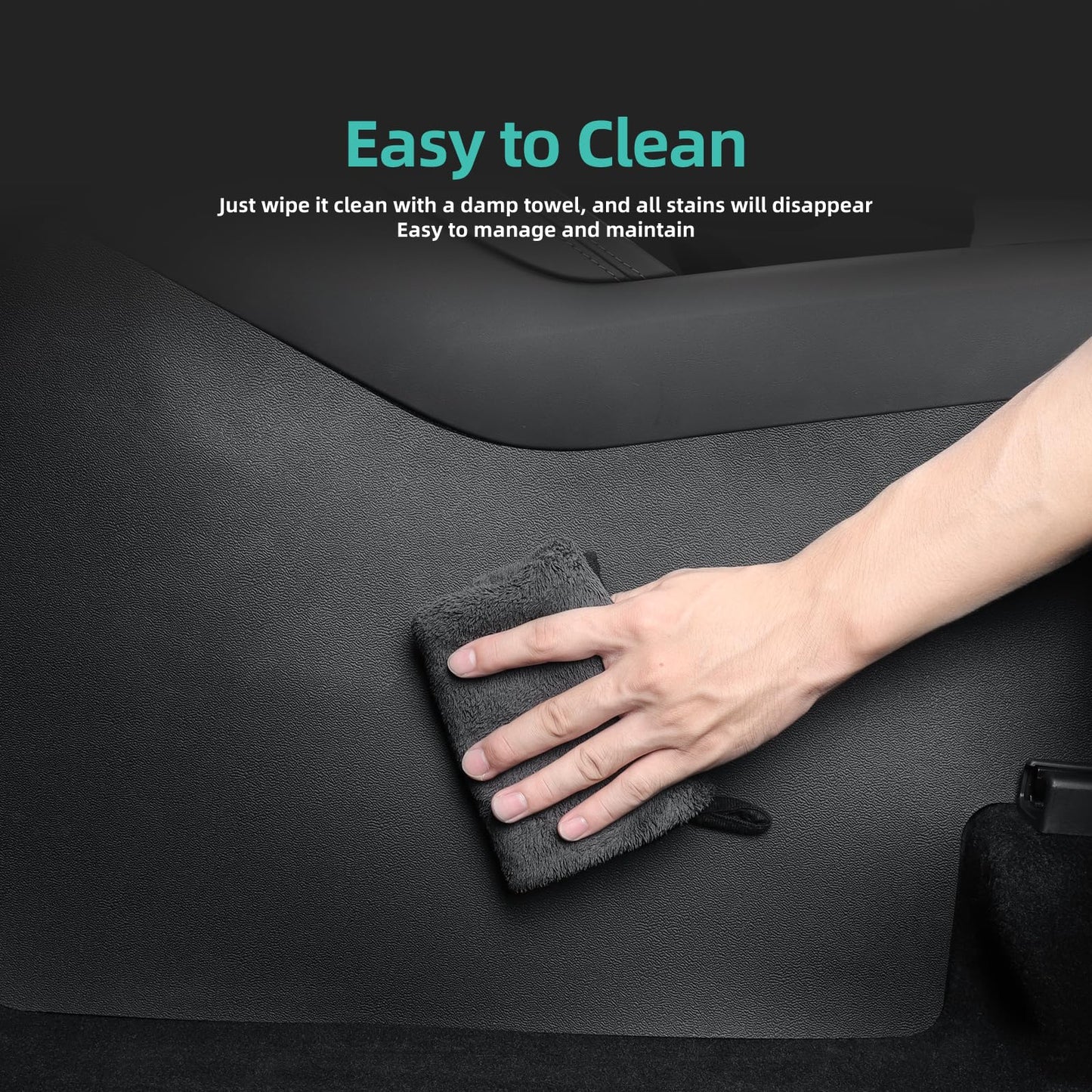 PUOENI 2025 2026 Model Y Juniper Center Console Side Anti-Kick Mats 5PCS TPE Scratch Resistant Protector of Center Console Sides for Model Y Refresh Juniper (Premium/Performance)-NO for (Standard)