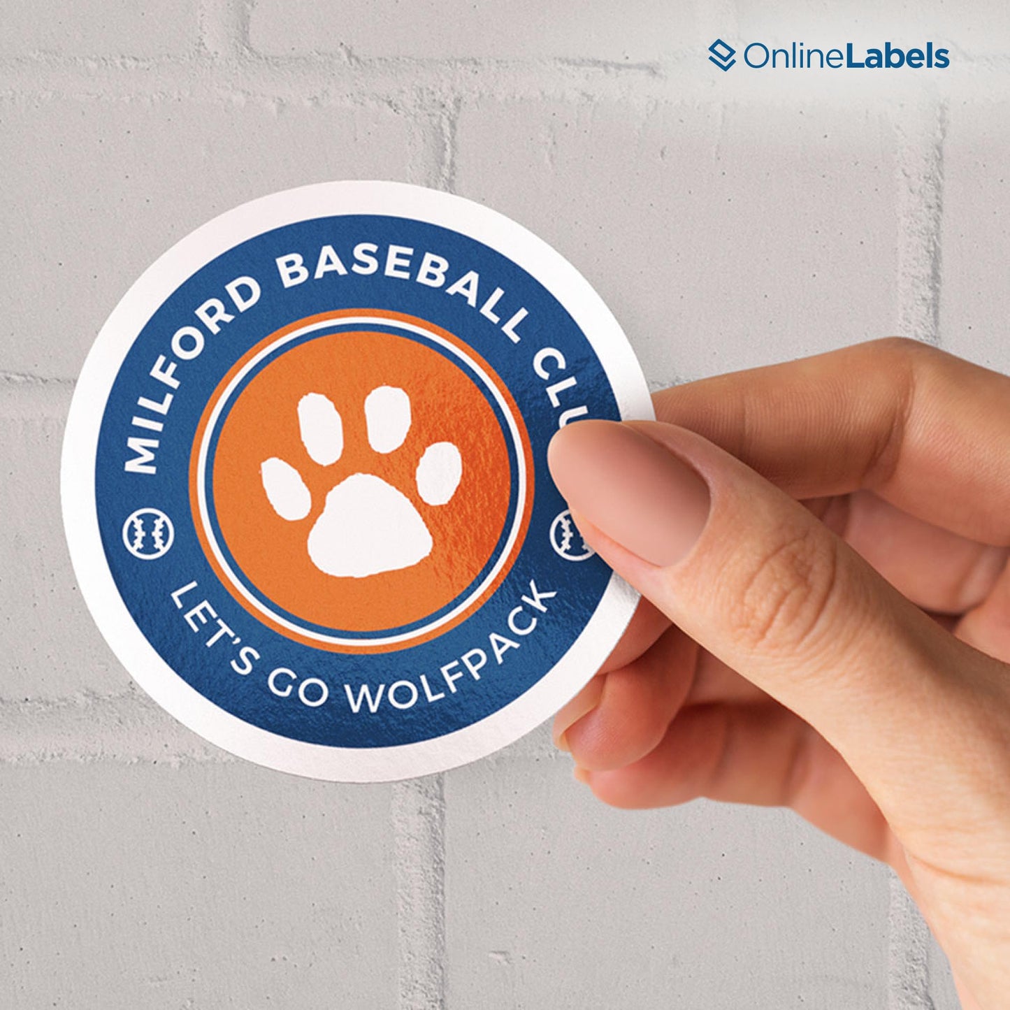 2.5" Round Labels - Permanent Adhesive, White Matte - Great for Candle and Jar Lids, Products, Favor Labels - Pack of 1,200 Circle Stickers, 100 Sheets - Inkjet/Laser Printers, OL350WX, OnlineLabels