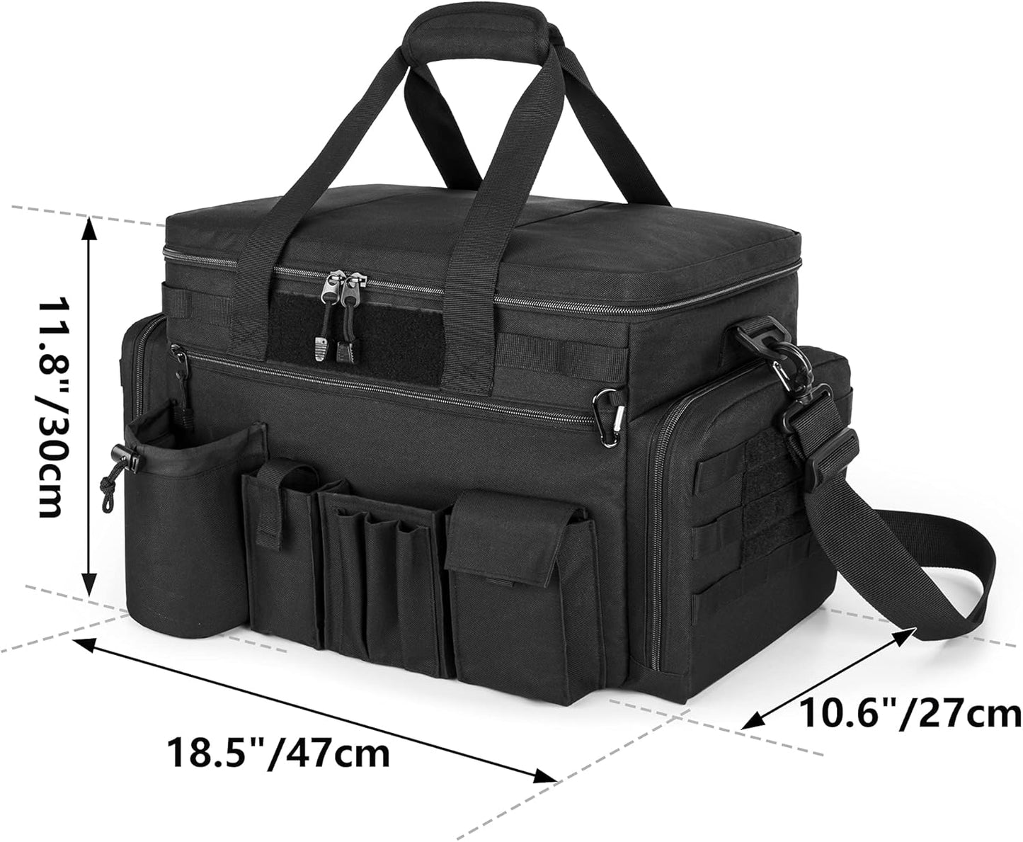 Trunab Patrol Bag - Police Duty Organizer with 15.6” Tablet & Laptop Storage | MOLLE Compatible