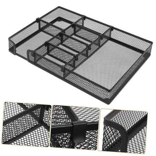 Tofficu Office Organization Metal Organizer Mesh Document Holder for Desk Storage for Home and Office Organization Capacity for Files and Accessories