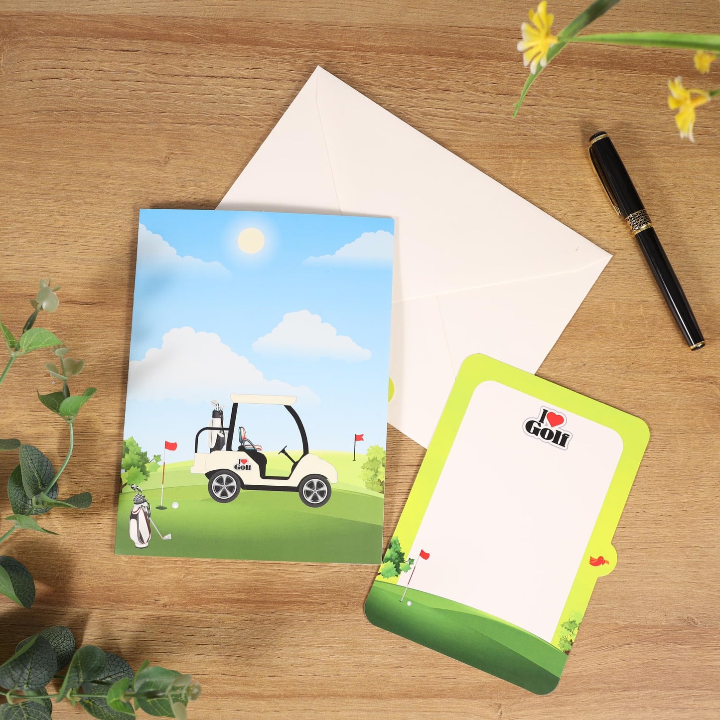 Pop Up Fathers Day Card Golf, 3D Golf Birthday Card for Dad, Golfers, Husband, Grandpa, Pap, Him, Son; All-Occasion Father’s Day, Congratulations, Thank You, Retirement for Boss, Coworker, 6x8 in