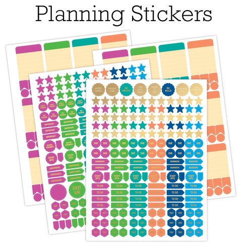 Aug 2025-Jul 2026 Deluxe Teacher Planner Notebook 8.5x11 Daily Weekly Monthly Organizers with 7 Periods, Pocket Folder, Dated Calendar, Page Tabs, Bookmark and Planning Stickers (Rainbow Floral)