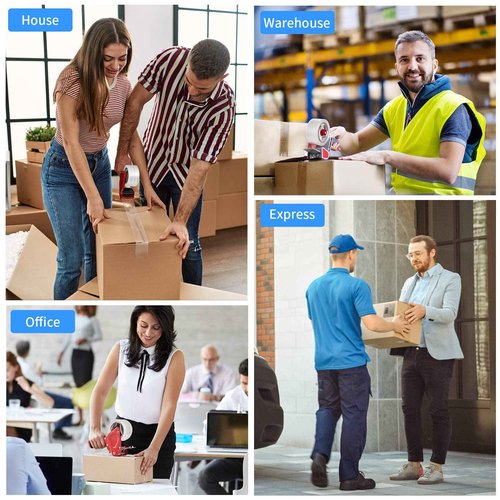 JARLINK Clear Packing Tape (18 Rolls), Heavy Duty Packaging Tape for Shipping Packaging Moving Sealing, Stronger & Thicker 2.8mil, 1.88 inches Wide, 60 Yards Per Roll, 1080 Total Yards