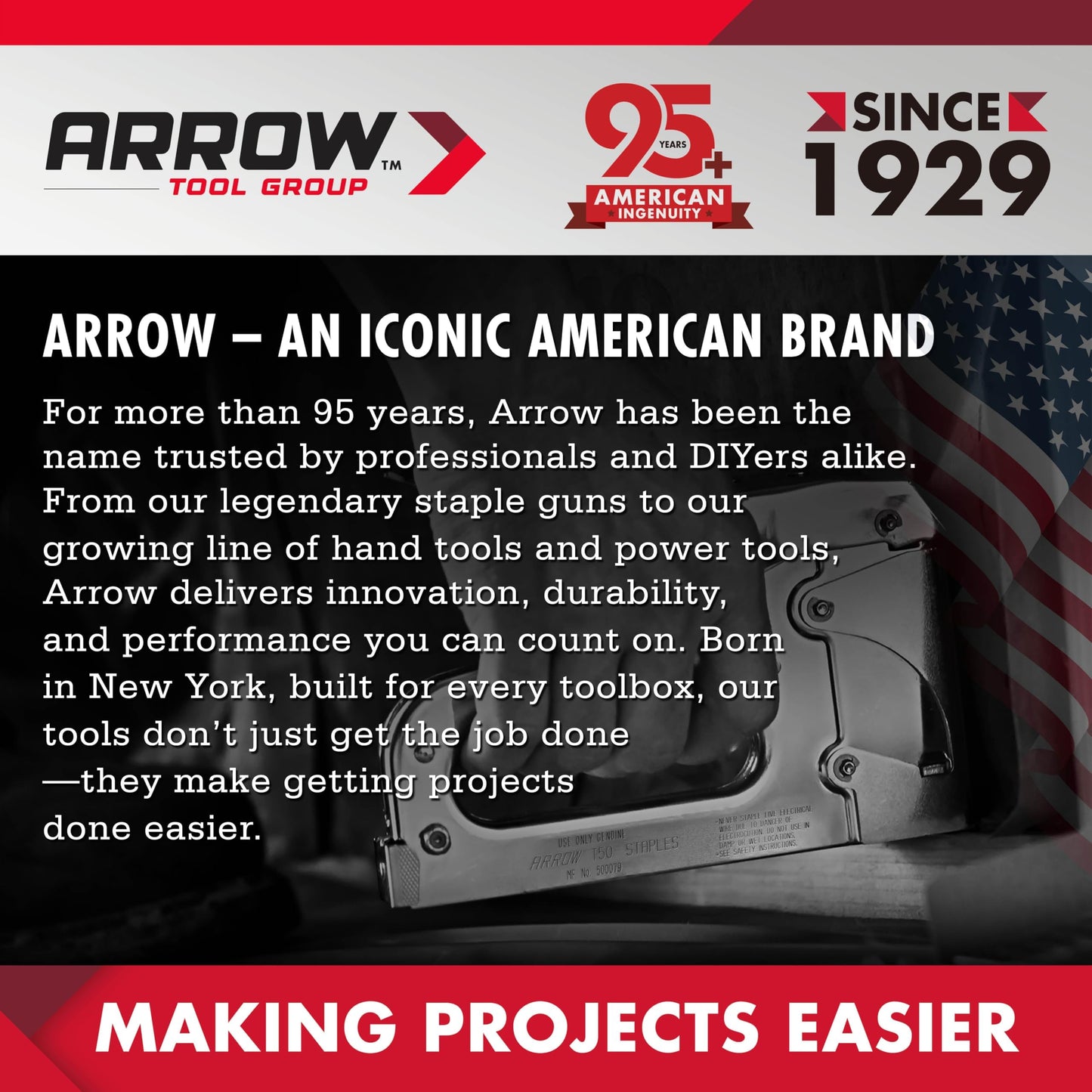 Arrow Heavy Duty Staple Gun, 3-in-1 Upholstery Staple Gun with 3000 Staples, Manual Brad Nailer with Remover, Power Adjustment Stapler Gun for Wood, Wire, Decoration, Fixing Material, Crafts, DIY
