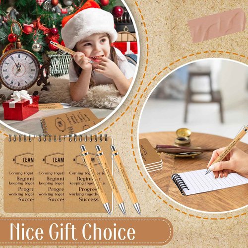 Fulmoon 108 Pcs Employee Appreciation Gifts Set Team Gifts Includes 36 Spiral Notebooks 36 Retractable Pen 36 Organza Bags Going Away Retirement Graduation Gift for Team Member Coworker Staff
