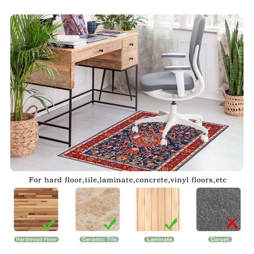 SpeedSprint Office Chair Mat for Carpet,Plastic Floor Mat for Office Chair Over Carpet,Desk Chair Mat for Hardwood