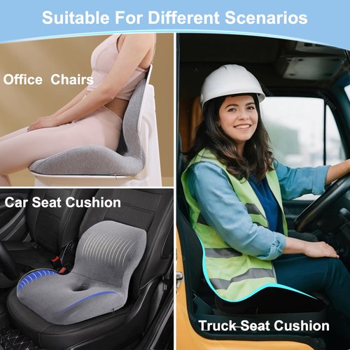 Reenly Back and Seat Cushion, Hemorrhoid Pillows for Sitting,Donut Pillow for Tailbone Pain,Cushion Lab Seat Cushion,Office Chair Cushions for Back and Butt Support