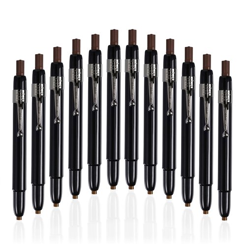 Listo 1620 - Box of 12 - BROWN COLOR - China Markers/Grease Pencils/China Marking Pencils/Wax Pencils