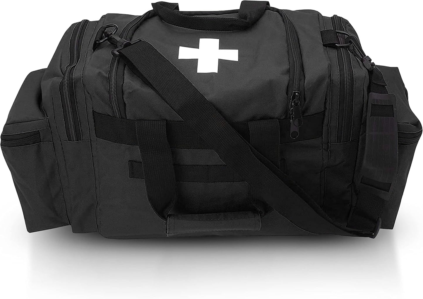ASA TECHMED Deluxe EMS Emergency Medical Trauma Bag - Black First Aid Responder Kit