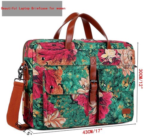 Baosha Multicoloured 17inch Laptop Computer Bag Messenger Bag Briefcase for Women BC-07 (BS)